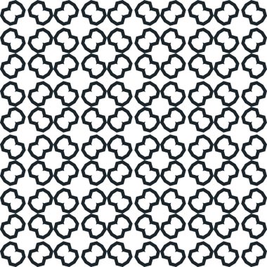 geometrik süsleme biçiminde kusursuz vektör deseni