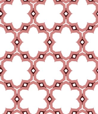 geometrik süsleme biçiminde kusursuz vektör deseni