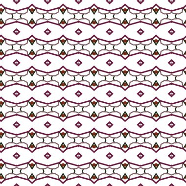 Geometrik süslemeli vektör deseni. Kusursuz tasarım dokusu.