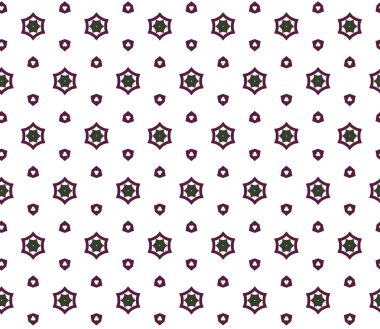 geometrik süsleme biçiminde kusursuz vektör deseni