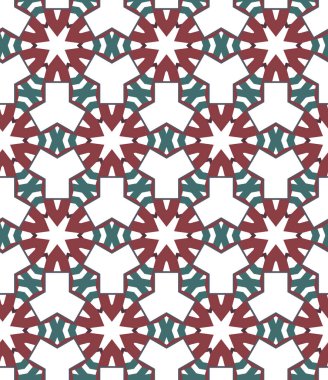 Dikişsiz geometrik süs vektör deseni. Soyut arka plan