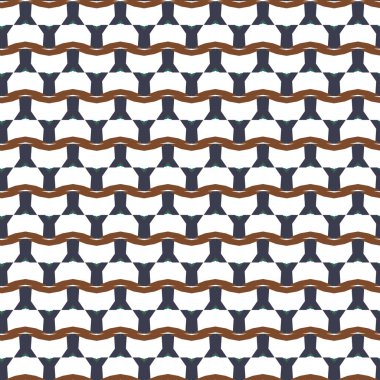 Geometrik süslemeli vektör deseni. Kusursuz tasarım dokusu.