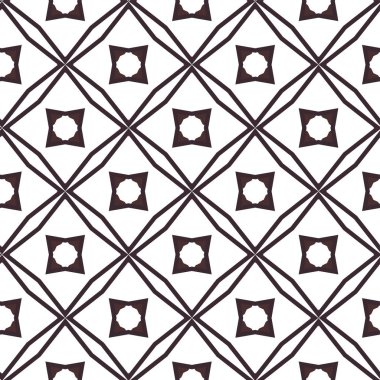 Dikişsiz geometrik süs vektör deseni. Soyut arka plan