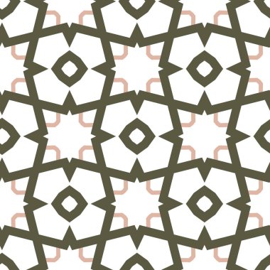 geometrik süsleme biçiminde kusursuz vektör deseni