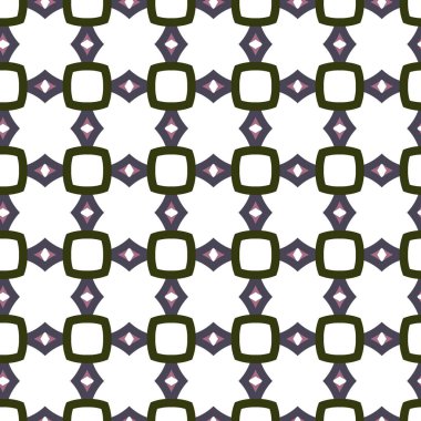 geometrik süsleme biçiminde kusursuz vektör deseni