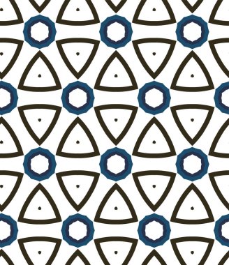 Dikişsiz geometrik süs vektör deseni. Soyut arka plan