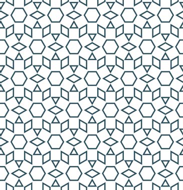 Kusursuz Vektör Deseni. Geometrik Süsleme Biçiminde Arkaplan DokusuName.