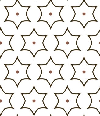 Geometrik süslemeli vektör deseni. Kusursuz tasarım dokusu.