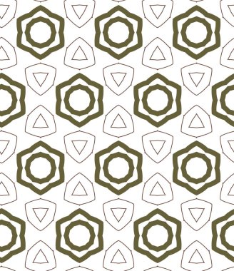 geometrik süsleme biçiminde kusursuz vektör deseni