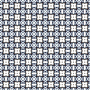 Geometrik süslemeli vektör deseni. Kusursuz tasarım dokusu.