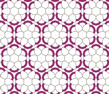 geometrik süsleme biçiminde kusursuz vektör deseni