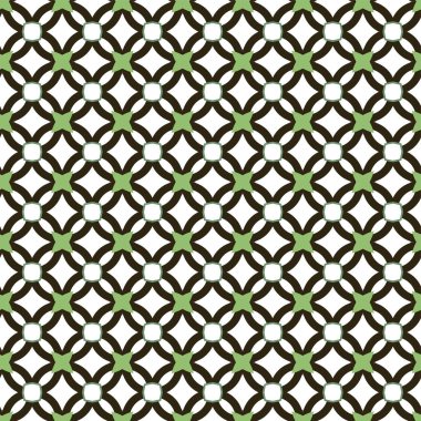 geometrik süsleme biçiminde kusursuz vektör deseni