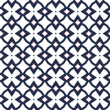 Dikişsiz geometrik süs vektör deseni. Soyut arka plan