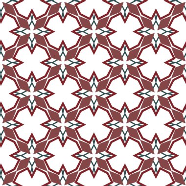 Geometrik süslemeli vektör deseni. Kusursuz tasarım dokusu.