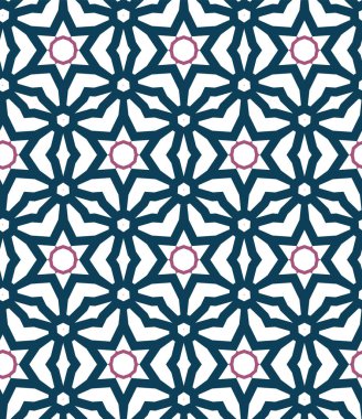 geometrik süsleme biçiminde kusursuz vektör deseni