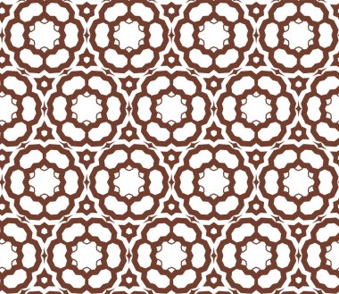 geometrik süsleme biçiminde kusursuz vektör deseni