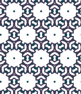 Geometrik süslemeli vektör deseni. Kusursuz tasarım dokusu.