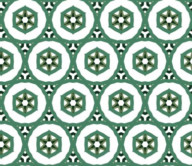 geometrik süsleme biçiminde kusursuz vektör deseni