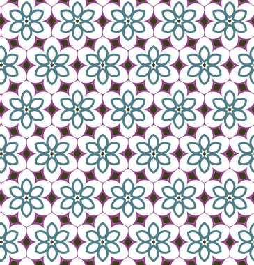 Geometrik süslemeli vektör deseni. Kusursuz tasarım dokusu.