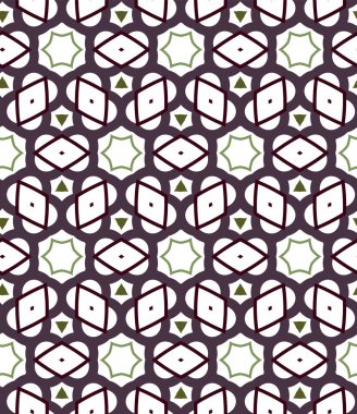 Kusursuz Vektör Deseni. Geometrik Süsleme Biçiminde Arkaplan DokusuName.