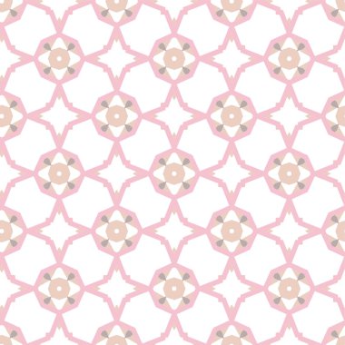 Geometrik süslemeli vektör deseni. Kusursuz tasarım dokusu.