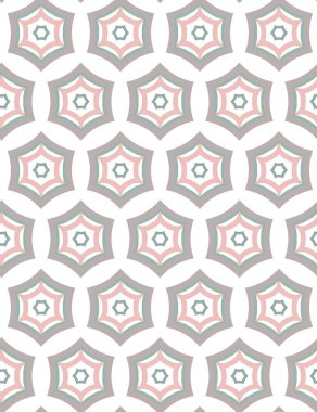 geometrik süsleme biçiminde kusursuz vektör deseni