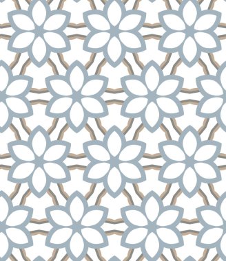 geometrik süsleme biçiminde kusursuz vektör deseni