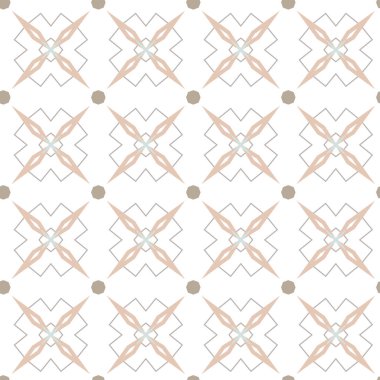 geometrik süsleme biçiminde kusursuz vektör deseni