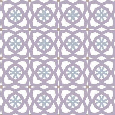geometrik süsleme biçiminde kusursuz vektör deseni