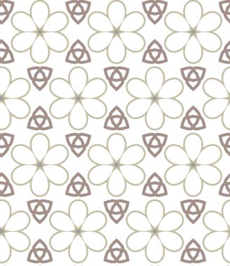 geometrik süsleme biçiminde kusursuz vektör deseni