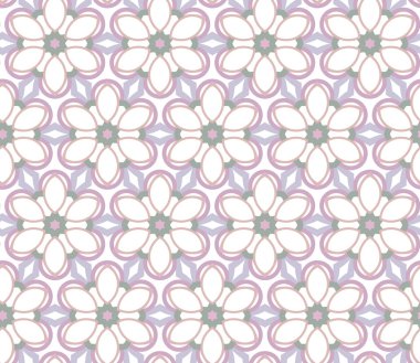 Geometrik süslemeli vektör deseni. Kusursuz tasarım dokusu.