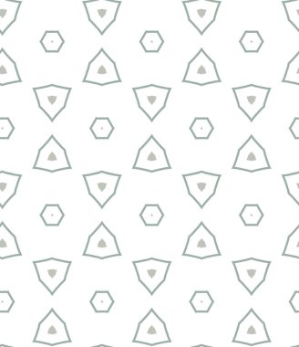 geometrik süsleme biçiminde kusursuz vektör deseni
