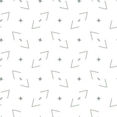 geometrik süsleme biçiminde kusursuz vektör deseni