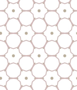 geometrik süsleme biçiminde kusursuz vektör deseni
