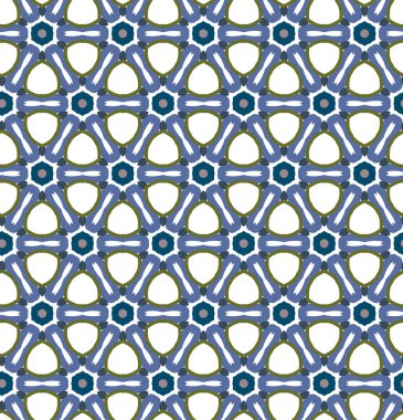 Geometrik süslemeli vektör deseni. Kusursuz tasarım dokusu.