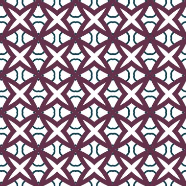 Geometrik süslemeli vektör deseni. Kusursuz tasarım dokusu.