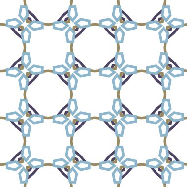 Geometrik süslemeli vektör deseni. Kusursuz tasarım dokusu.
