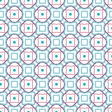 Geometrik süslemeli vektör deseni. Kusursuz tasarım dokusu.