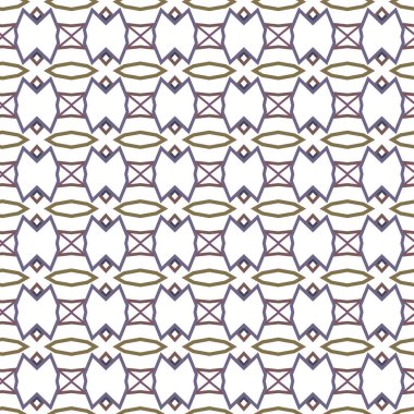 geometrik süsleme biçiminde kusursuz vektör deseni