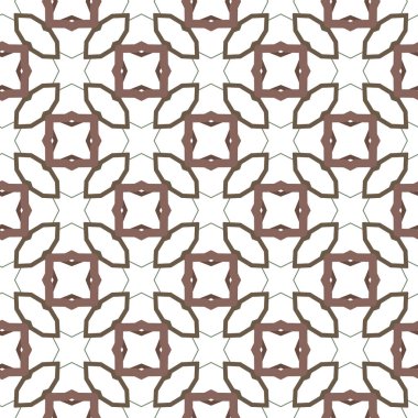 Geometrik süslemeli vektör deseni. Kusursuz tasarım dokusu.