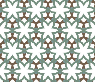 geometrik süsleme biçiminde kusursuz vektör deseni