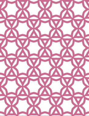 geometrik süsleme biçiminde kusursuz vektör deseni