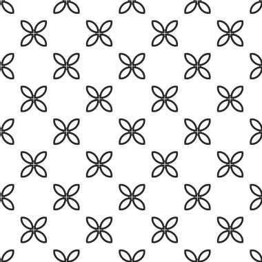 geometrik süsleme biçiminde kusursuz vektör deseni