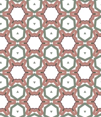 geometrik süsleme biçiminde kusursuz vektör deseni