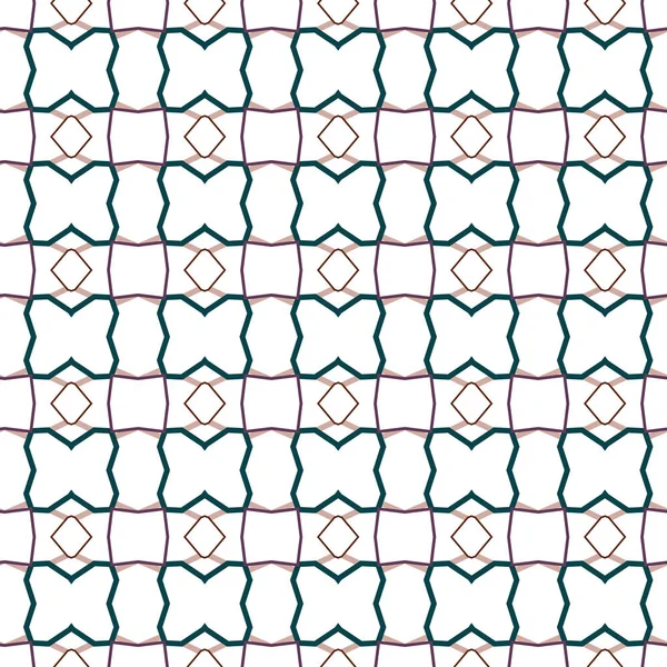 Patrón Vectorial Sin Costuras Estilo Ornamental Geométrico — Archivo Imágenes Vectoriales