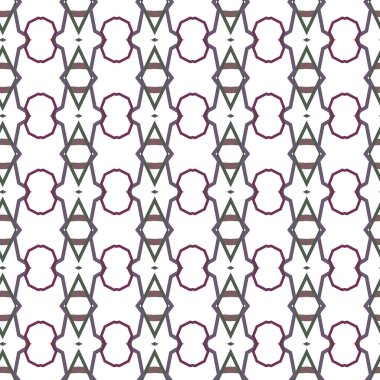 Geometrik süslemeli vektör deseni. Kusursuz tasarım dokusu.