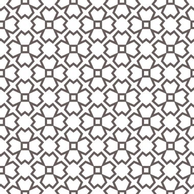 Geometrik süslemeli vektör deseni. Kusursuz tasarım dokusu.