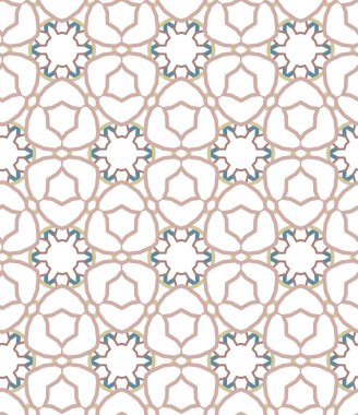 Kusursuz Vektör Deseni. Geometrik Süsleme Biçiminde Arkaplan DokusuName.