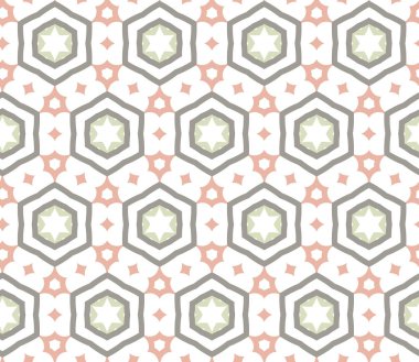 geometrik süsleme biçiminde kusursuz vektör deseni
