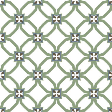 geometrik süsleme biçiminde kusursuz vektör deseni